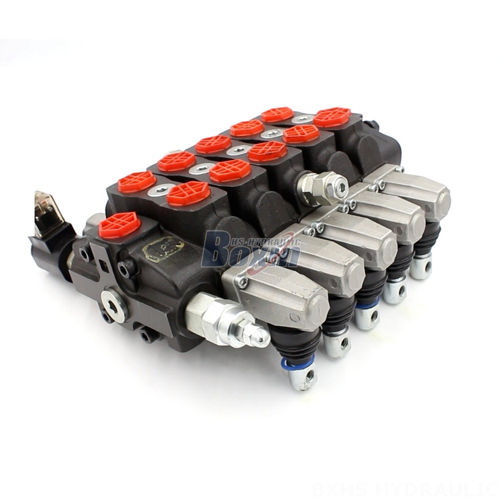 SD8-Electric Unloading Valve 5 Position 2 Solenoid 12v 24v Hydraulic Directional Control Valve cover photo